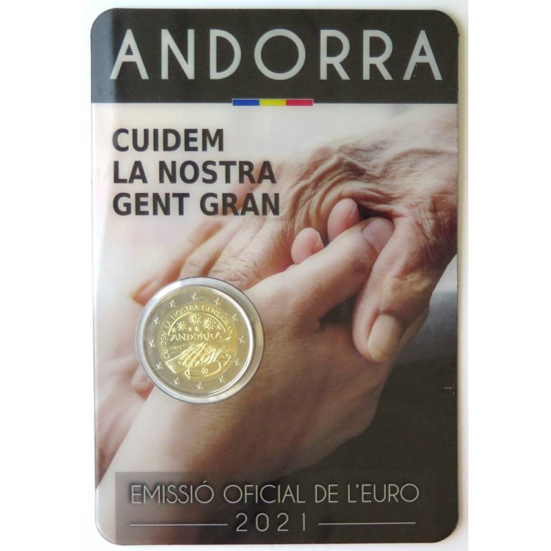 ANDORRE - Coincard 2 euros commémorative - Pandémie de COVID-19 - 2021 ANDORRE - Coincard 2 euros commémorative - Pandémie de COVID-19 - 2021