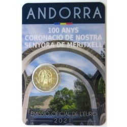 ANDORRE - Coincard 2 euros commémorative - Notre Dame de Meritxell - 2021