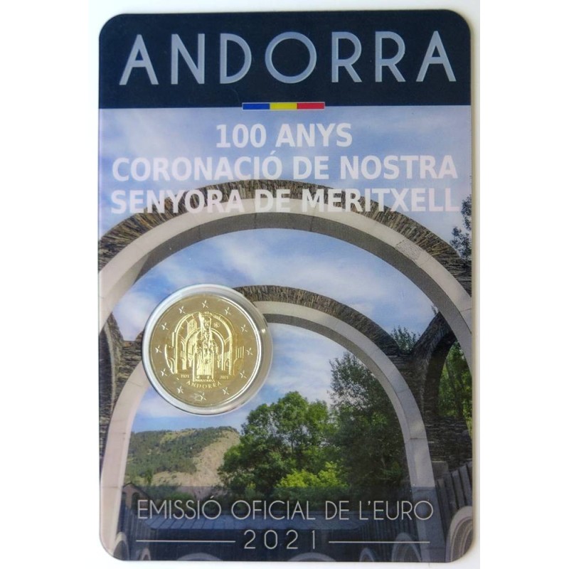 ANDORRE - Coincard 2 euros commémorative - Notre Dame de Meritxell - 2021 ANDORRE - Coincard 2 euros commémorative - Notre Dame de Meritxell - 2021