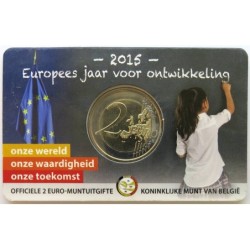 BELGIQUE - Coincard 2 euros commémo. - Année européenne du développement - 2015