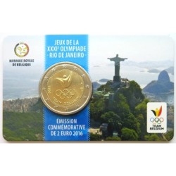BELGIQUE - Coincard 2 euros commémorative - Jeux Olympiques d'été à Rio - 2016