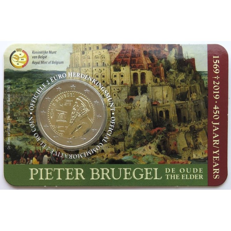 BELGIQUE - Coincard 2 euros commémorative - Pieter Bruegel - 2019 - N