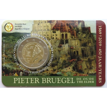 BELGIQUE - Coincard 2 euros commémorative - Pieter Bruegel - 2019 - N BELGIQUE - Coincard 2 euros commémorative - Pieter Bruegel - 2019 - N