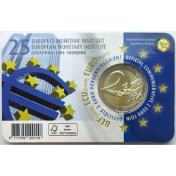 BELGIQUE - Coincard 2 euros commémo. - 25 ans de l'Institut Monétaire Européen - 2019 - F