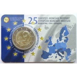 BELGIQUE - Coincard 2 euros commémo. - 25 ans de l'Institut Monétaire Européen - 2019 - N