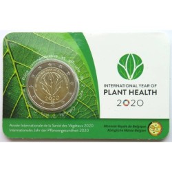 BELGIQUE - Coincard 2 euros commémo. - Année de la santé des plantes - 2020 - F