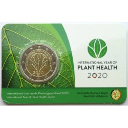 BELGIQUE - Coincard 2 euros commémo. - Année de la santé des plantes - 2020 - N