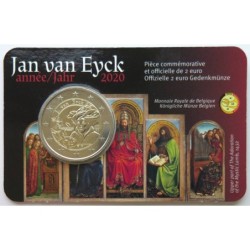 BELGIQUE - Coincard 2 euros commémorative - Année Jan van Eyck - 2020 - F