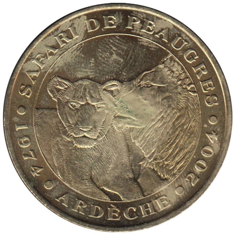 07-0012 - Safari Peaugres - lionne et le lion - 2004