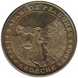 07-0012 - Safari Peaugres - lionne et le lion - 2004