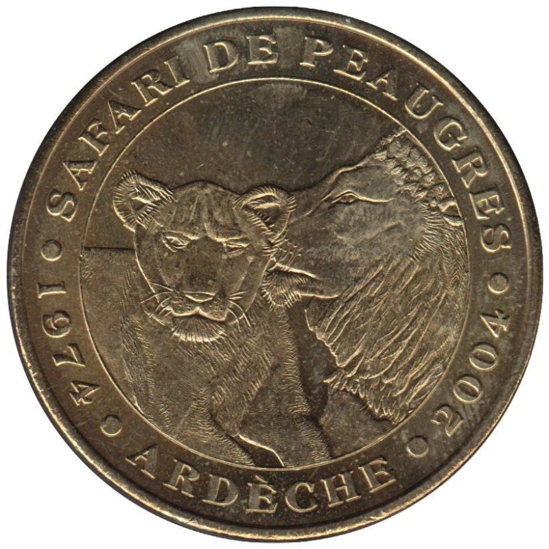 07-0012 - Safari Peaugres - lionne et le lion - 2004