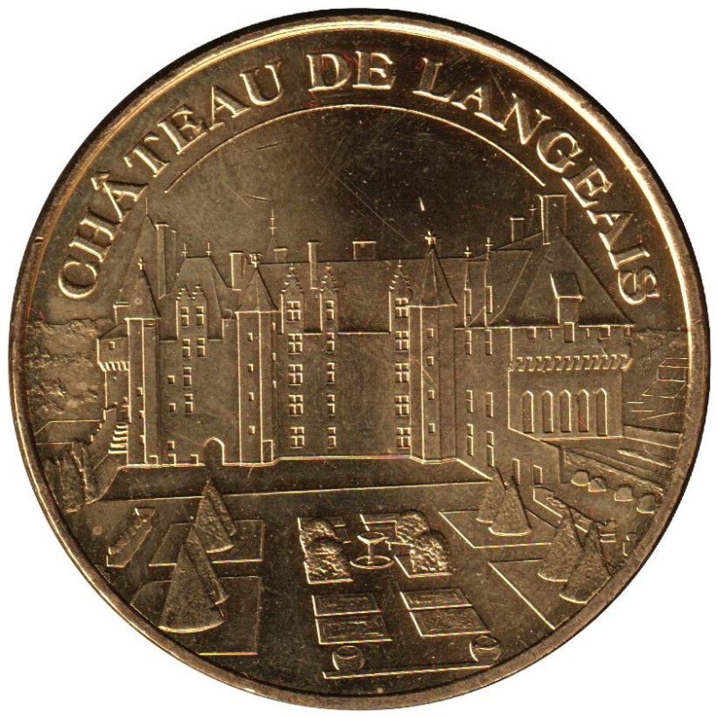 37-0974 - Château de Langeais - La façade et le parc - 2010