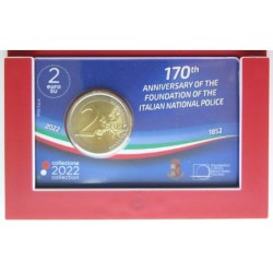 ITALIE - Coincard 2 euros commémorative - 170 ans de la création de la Police Italienne - 2022