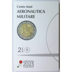 ITALIE - Coincard - 2 euros commémorative - 100 ans de l'Armée de lAir - 2023