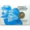 PORTUGAL - Coincard 2 euros commémorative - 100 ans traversée de l'Atlantique Sud en Avion - 2022