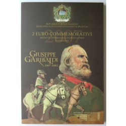 SAINT MARIN - Coincard - 2 euros commémorative - Giuseppe Garibaldi - 2007