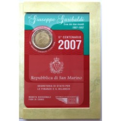 SAINT MARIN - Coincard - 2 euros commémorative - Giuseppe Garibaldi - 2007