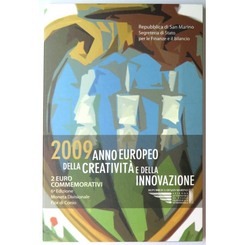SAINT MARIN - Coincard - 2 euros commémorative - Créativité et innovation - 2009