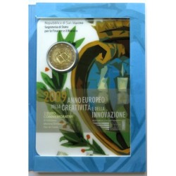 SAINT MARIN - Coincard - 2 euros commémorative - Créativité et innovation - 2009