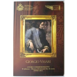 SAINT MARIN - Coincard - 2 euros commémorative - Giorgio Vasari - 2011