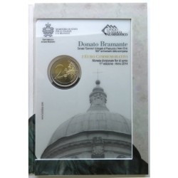 SAINT MARIN - Coincard - 2 euros commémorative - Bramante Lazzari - 2014