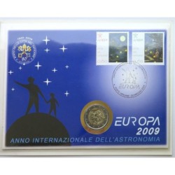 VATICAN - Numiscover - 2 euros commémorative - Année internationale Astronomie - 2009
