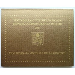 VATICAN - Blister - 2 euros commémorative - 26èmes Journées mondiales jeunesse - 2011