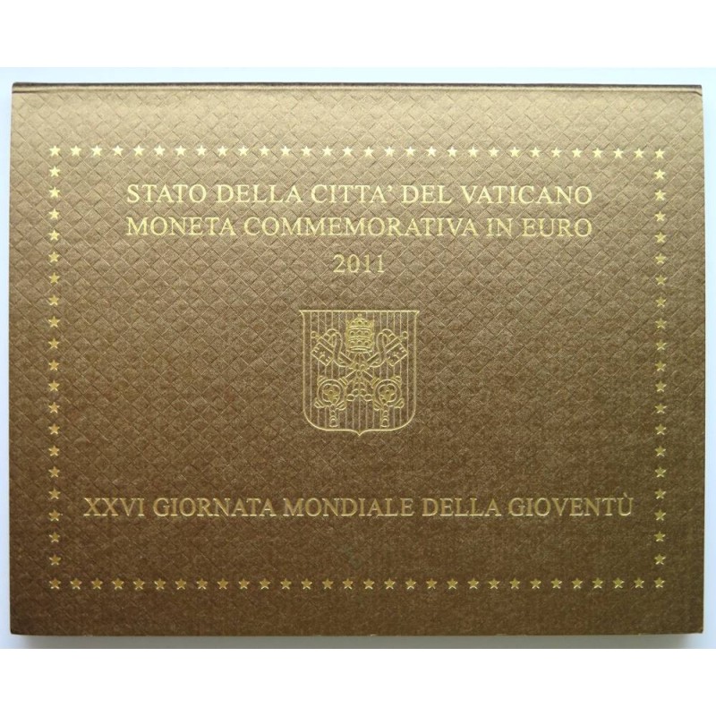 VATICAN - Blister - 2 euros commémorative - 26èmes Journées mondiales jeunesse - 2011