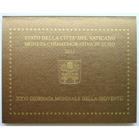 VATICAN - Blister - 2 euros commémorative - 26èmes Journées mondiales jeunesse - 2011 VATICAN - Blister - 2 euros commémorative - 26èmes Journées mondiales jeunesse - 2011