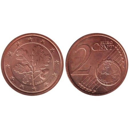 ALLEMAGNE - 2 cents d'euro - 2004 F ALLEMAGNE - 2 cents d'euro - 2004 F