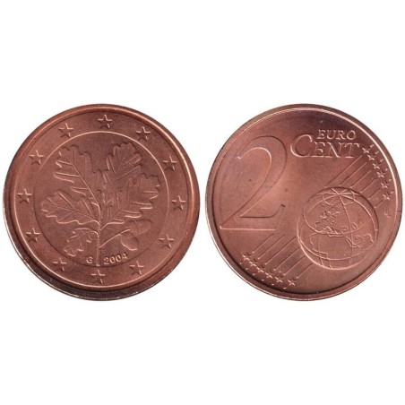 ALLEMAGNE - 2 cents d'euro - 2004 G ALLEMAGNE - 2 cents d'euro - 2004 G