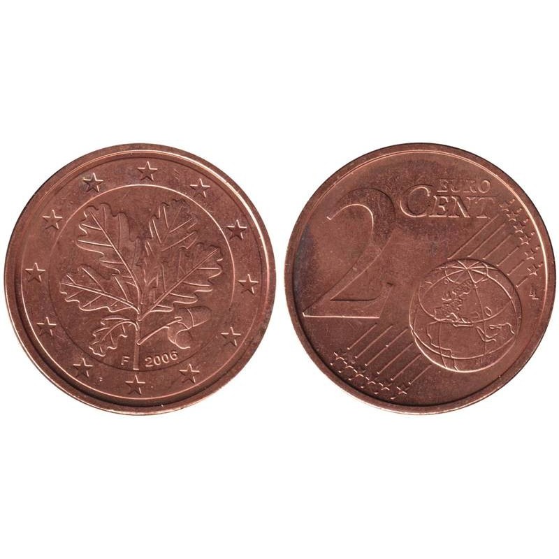 ALLEMAGNE - 2 cents d'euro - 2006 F ALLEMAGNE - 2 cents d'euro - 2006 F