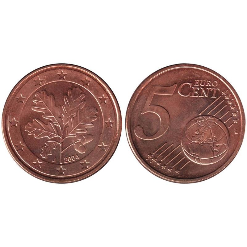 ALLEMAGNE - 5 cents d'euro - 2004 J ALLEMAGNE - 5 cents d'euro - 2004 J
