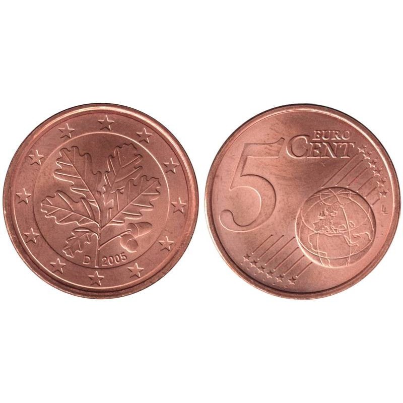 ALLEMAGNE - 5 cents d'euro - 2005 D ALLEMAGNE - 5 cents d'euro - 2005 D