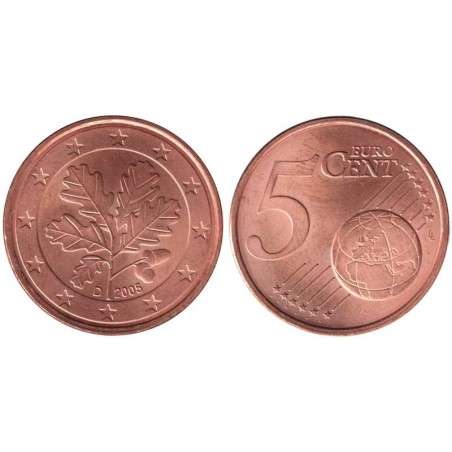 ALLEMAGNE - 5 cents d'euro - 2005 D ALLEMAGNE - 5 cents d'euro - 2005 D