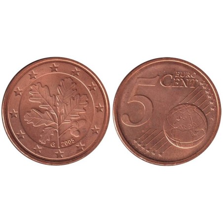 ALLEMAGNE - 5 cents d'euro - 2005 G ALLEMAGNE - 5 cents d'euro - 2005 G