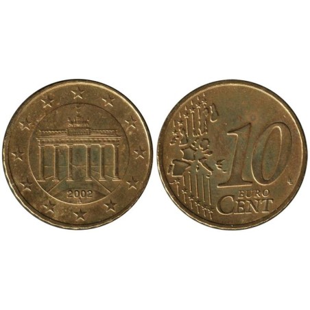ALLEMAGNE - 10 cents d'euro - 2002 A ALLEMAGNE - 10 cents d'euro - 2002 A