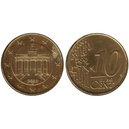 ALLEMAGNE - 10 cents d'euro - 2002 D