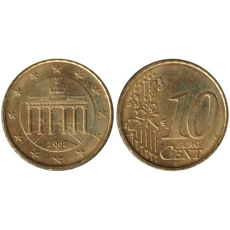 ALLEMAGNE - 10 cents d'euro - 2002 F ALLEMAGNE - 10 cents d'euro - 2002 F