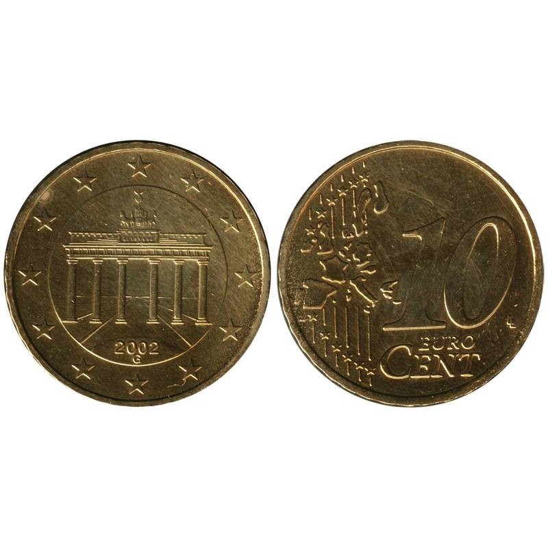 ALLEMAGNE - 10 cents d'euro - 2002 G ALLEMAGNE - 10 cents d'euro - 2002 G