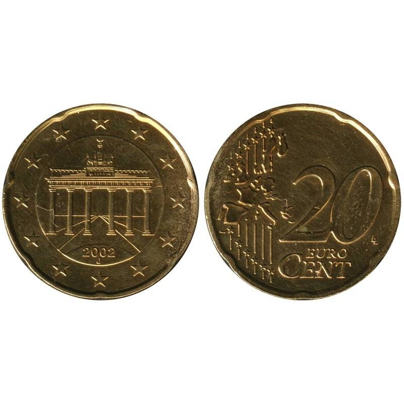 ALLEMAGNE - 20 cents d'euro - 2002 J