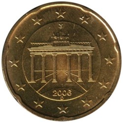 ALLEMAGNE - 20 cents d'euro - 2006 D