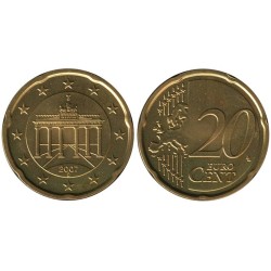 ALLEMAGNE - 20 cents d'euro - 2007 D