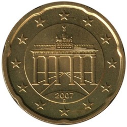 ALLEMAGNE - 20 cents d'euro - 2007 D