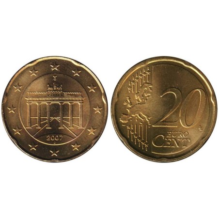ALLEMAGNE - 20 cents d'euro - 2007 J
