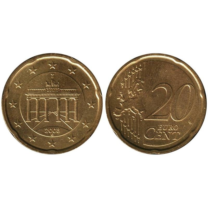 ALLEMAGNE - 20 cents d'euro - 2008 G ALLEMAGNE - 20 cents d'euro - 2008 G