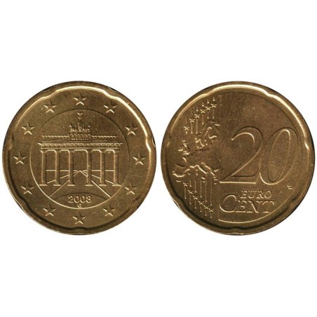 ALLEMAGNE - 20 cents d'euro - 2008 G