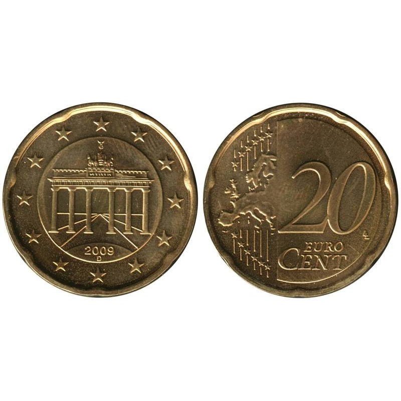 ALLEMAGNE - 20 cents d'euro - 2009 D ALLEMAGNE - 20 cents d'euro - 2009 D