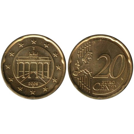 ALLEMAGNE - 20 cents d'euro - 2009 D