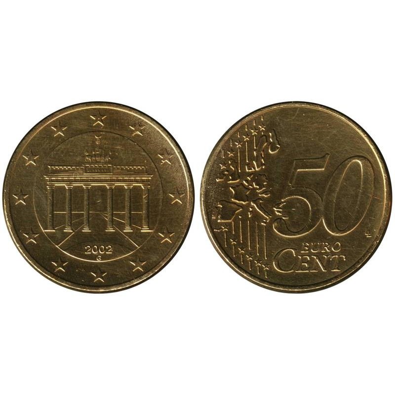 ALLEMAGNE - 50 cents d'euro - 2002 G ALLEMAGNE - 50 cents d'euro - 2002 G